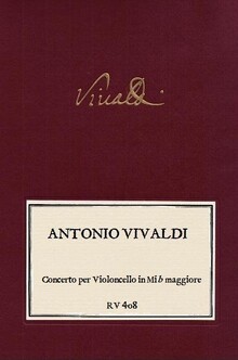 VIVALDI. RV 408 Concerto per Violoncello in Mib maggiore