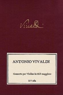 VIVALDI. RV 262 Concerto per Violino in Mi-b maggiore