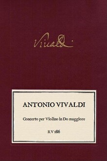 VIVALDI. RV 186 Concerto per Violino Do maggiore